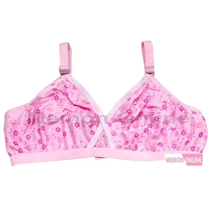 (4) Piece Bra soft  Fabric Printed jersey bra