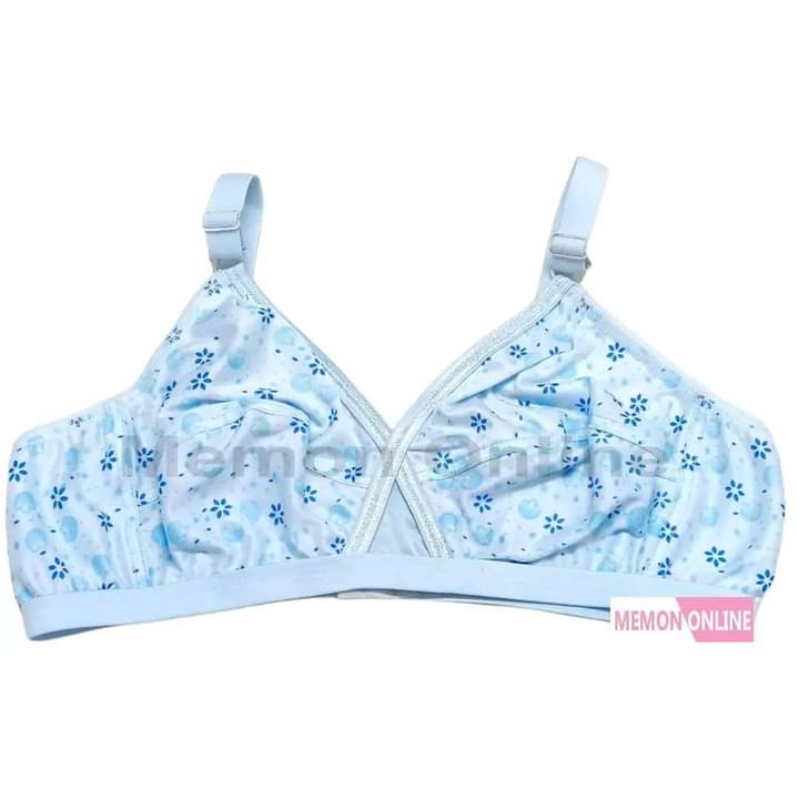 (4) Piece Bra soft  Fabric Printed jersey bra