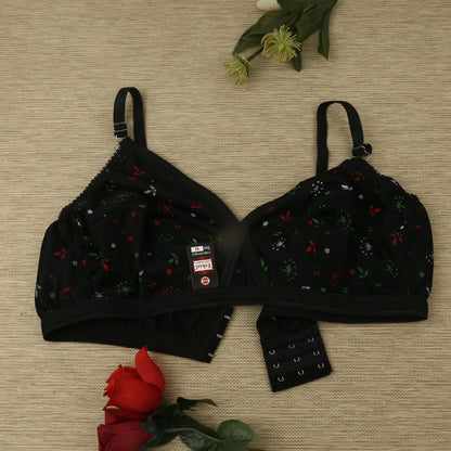 4 Piece Comfortable Printed jersey bra