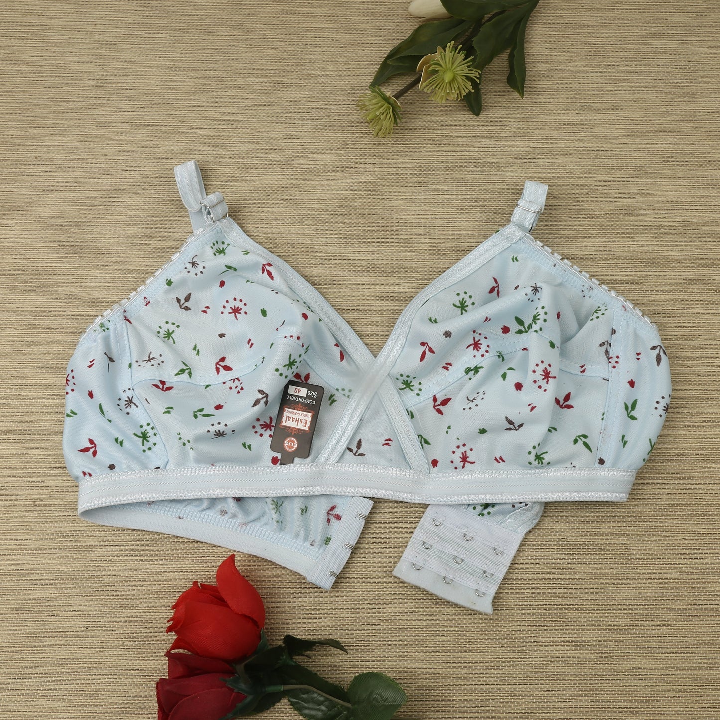 4 Piece Comfortable Printed jersey bra